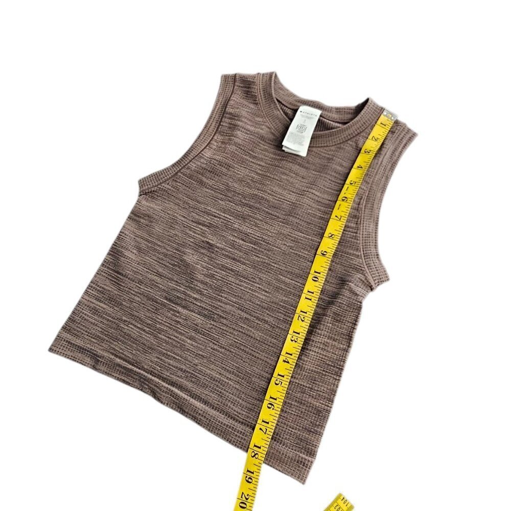 Athleta Womens Renew Seamless Muscle Tank, Crew Neck , Brown Multi, Small - Picture 6 of 6